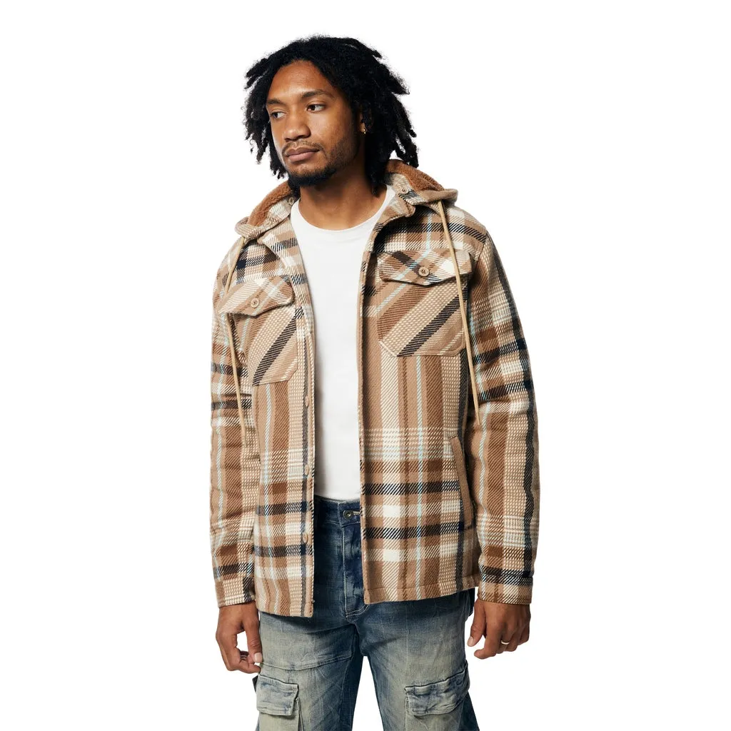 Plaid Flannel Shacket - Toffee