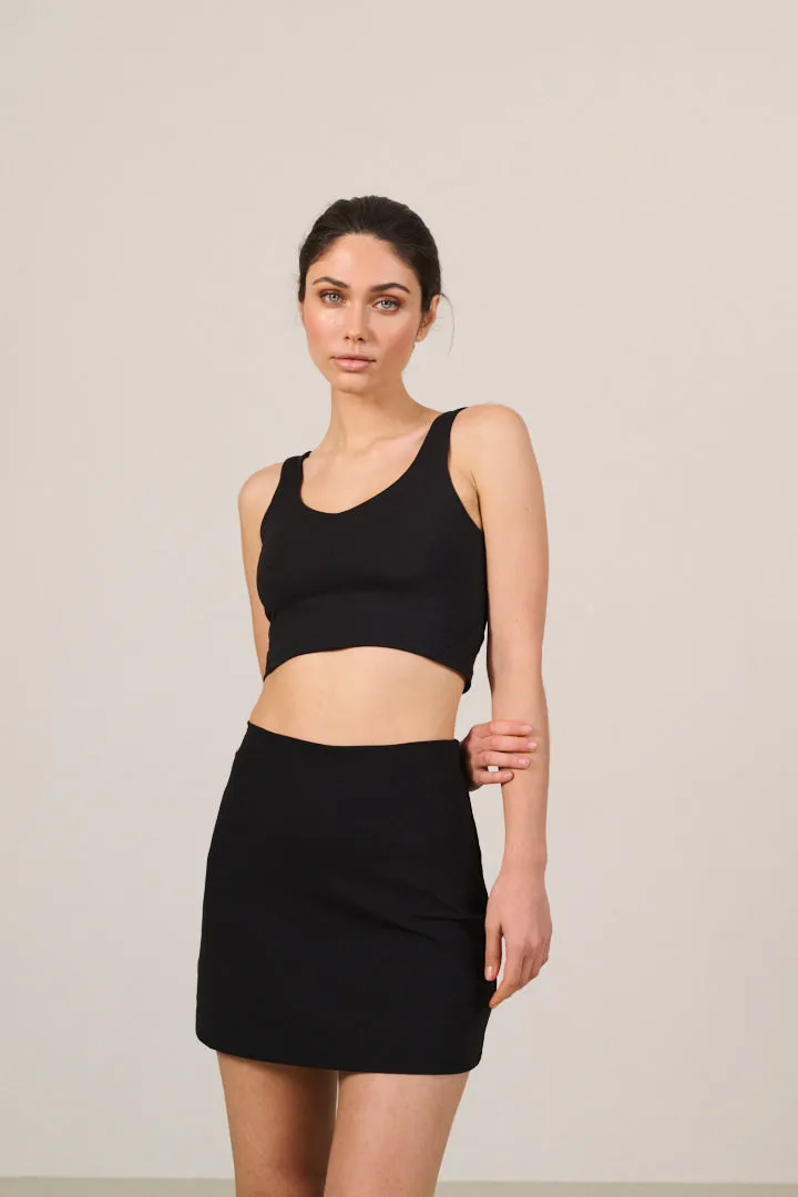 RIVER LIFT tennis skirt - Black