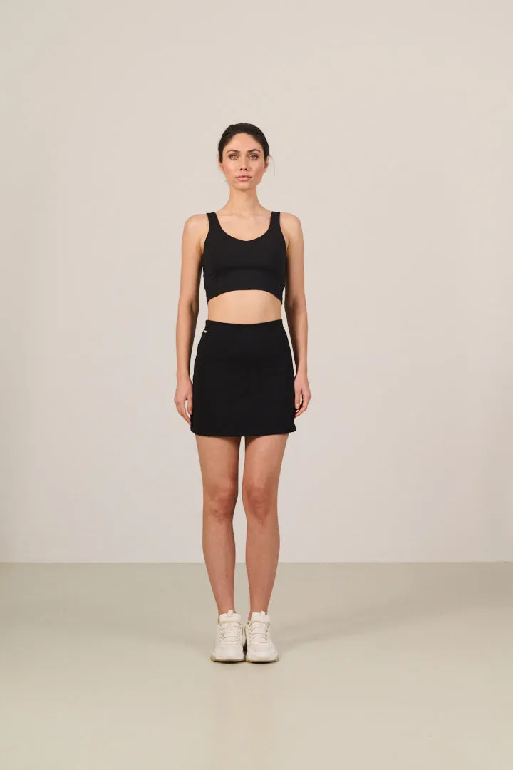 RIVER LIFT tennis skirt - Black