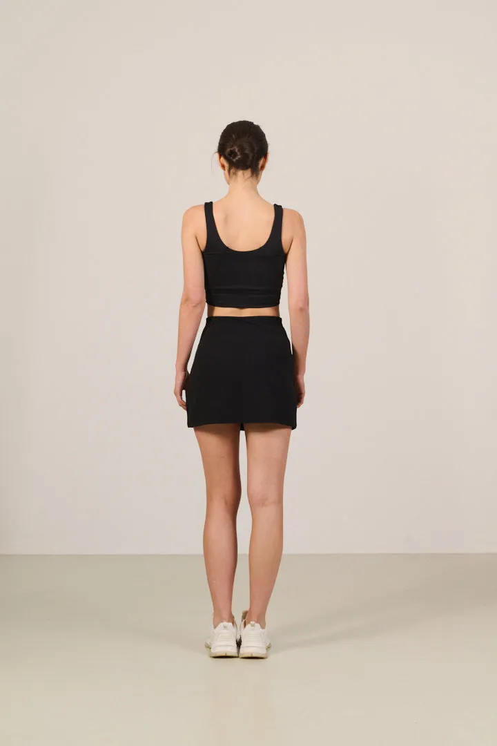 RIVER LIFT tennis skirt - Black