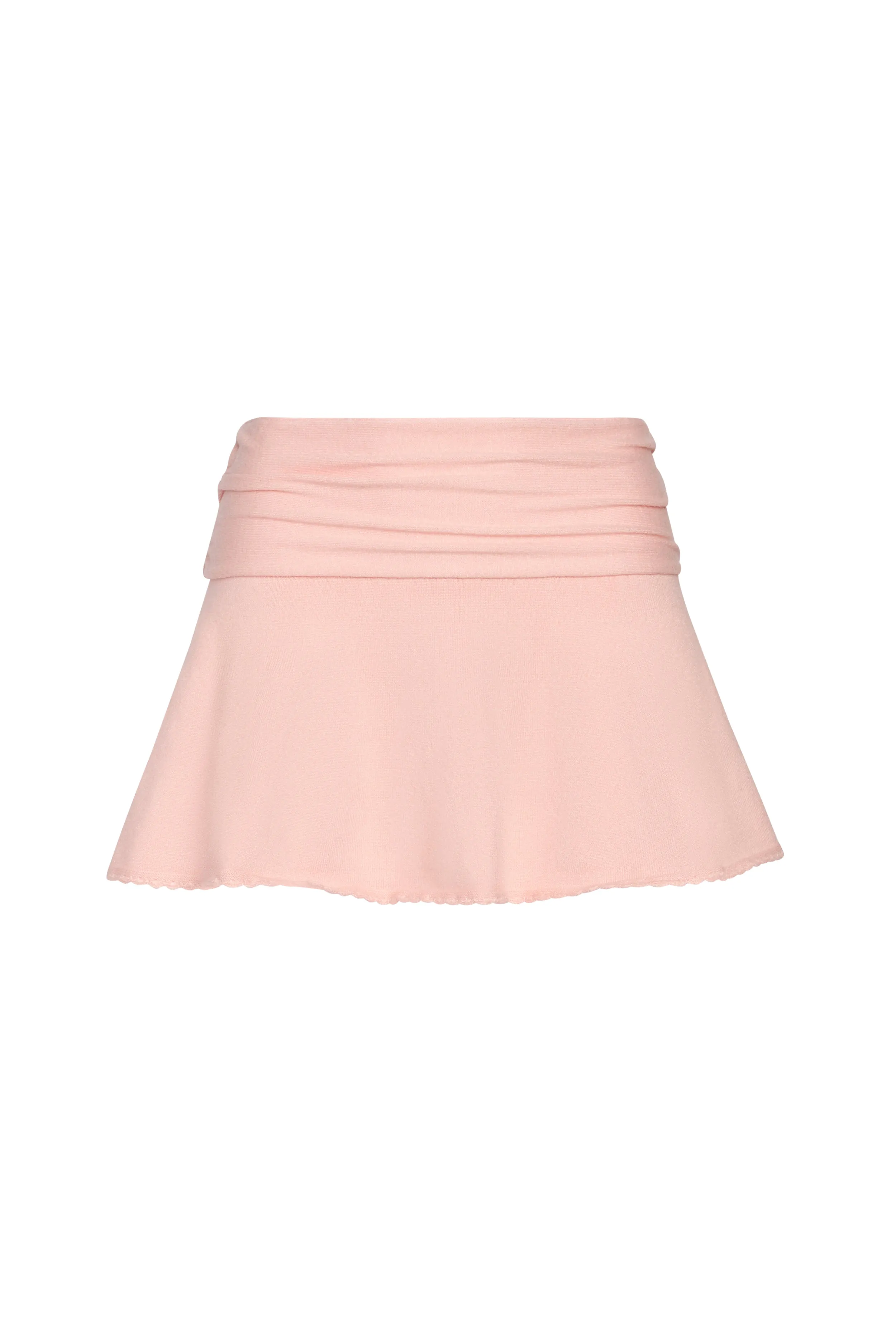 Ruched Heart Scallop Skirt