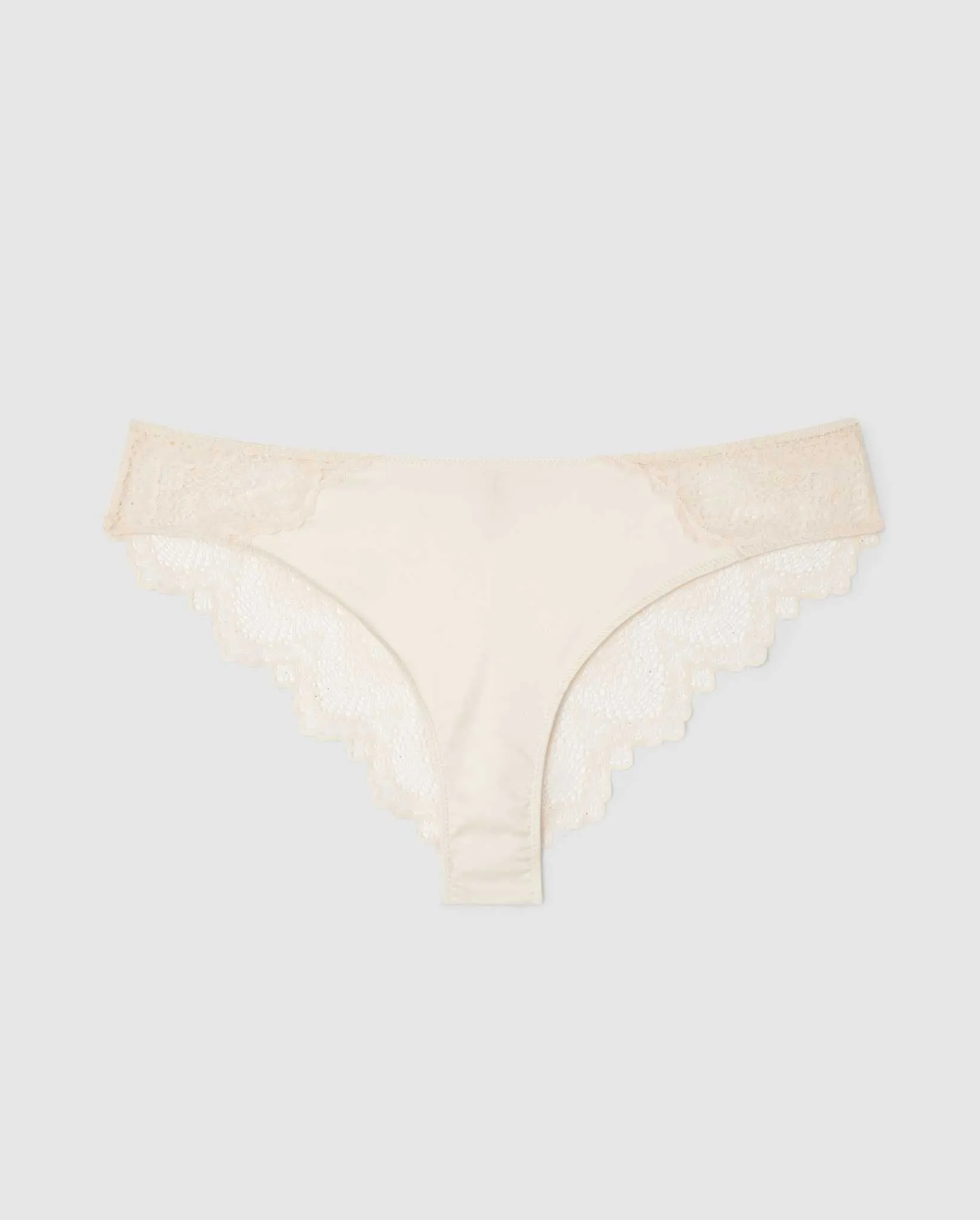 Satin Lace Cheeky Cream