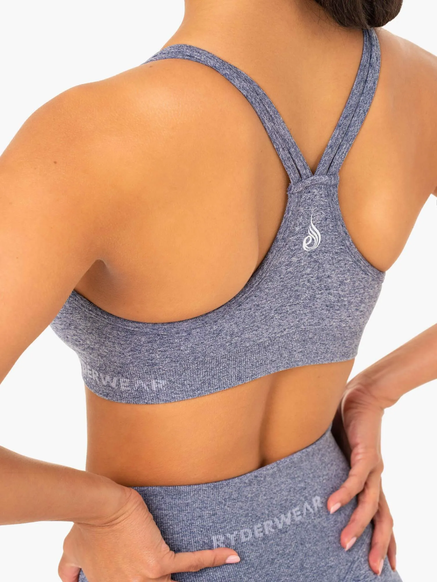 Sculpt Seamless Sports Bra - Navy Marl