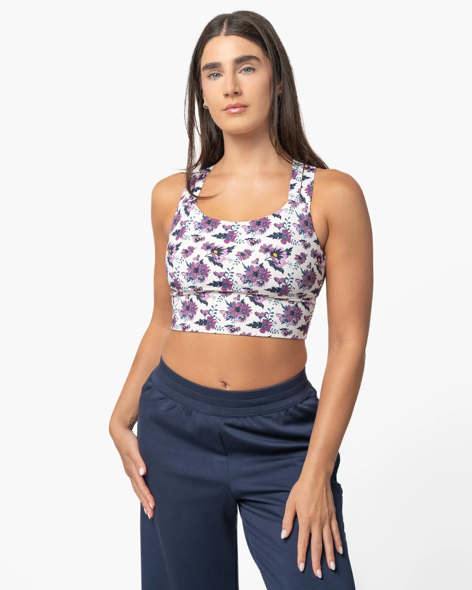 Sierra Sports Bra - Aster Garden