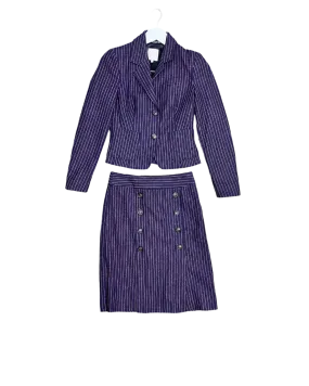 Size 8 -  Anna Thomas Wool Blazer and Skirt Set