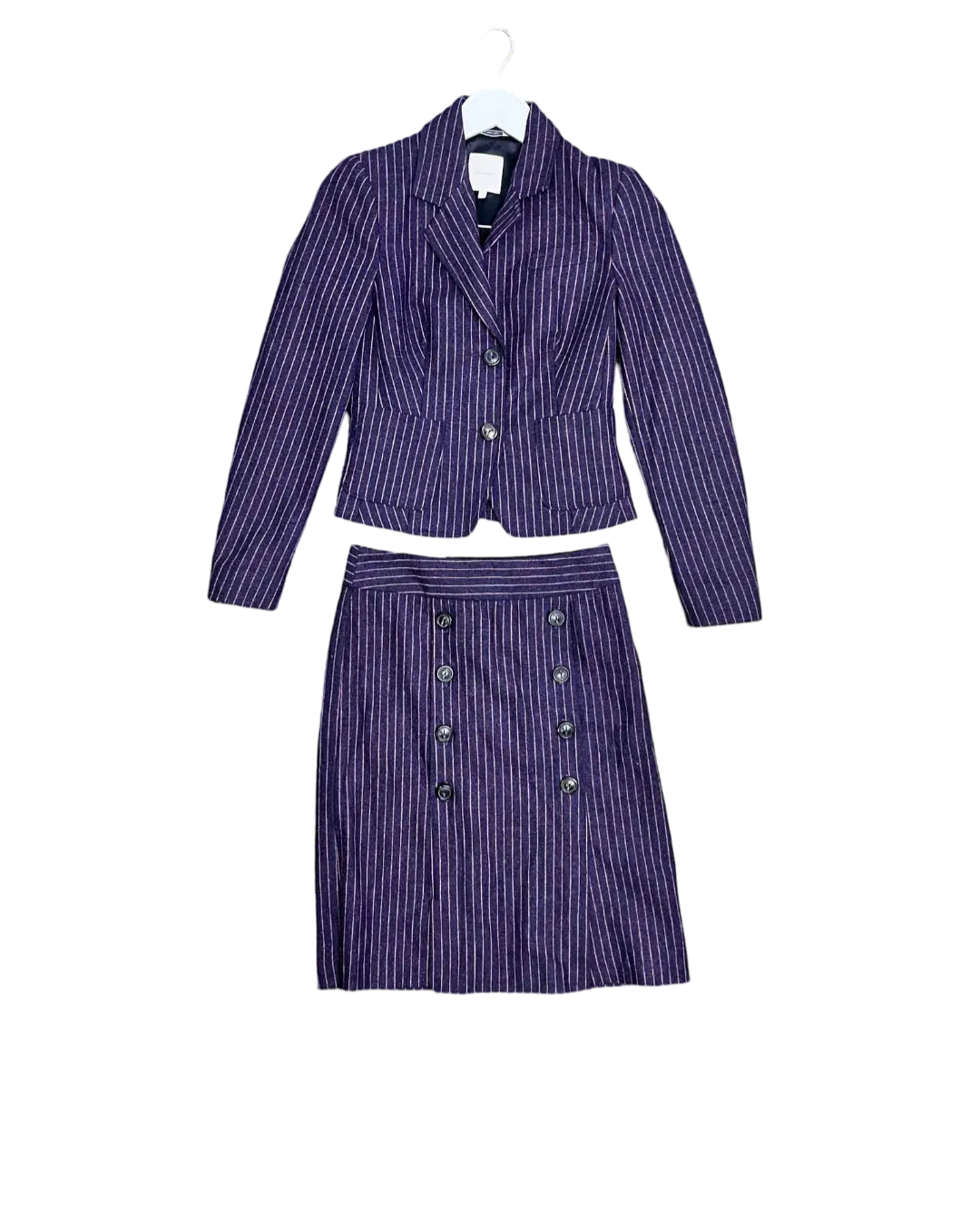 Size 8 -  Anna Thomas Wool Blazer and Skirt Set