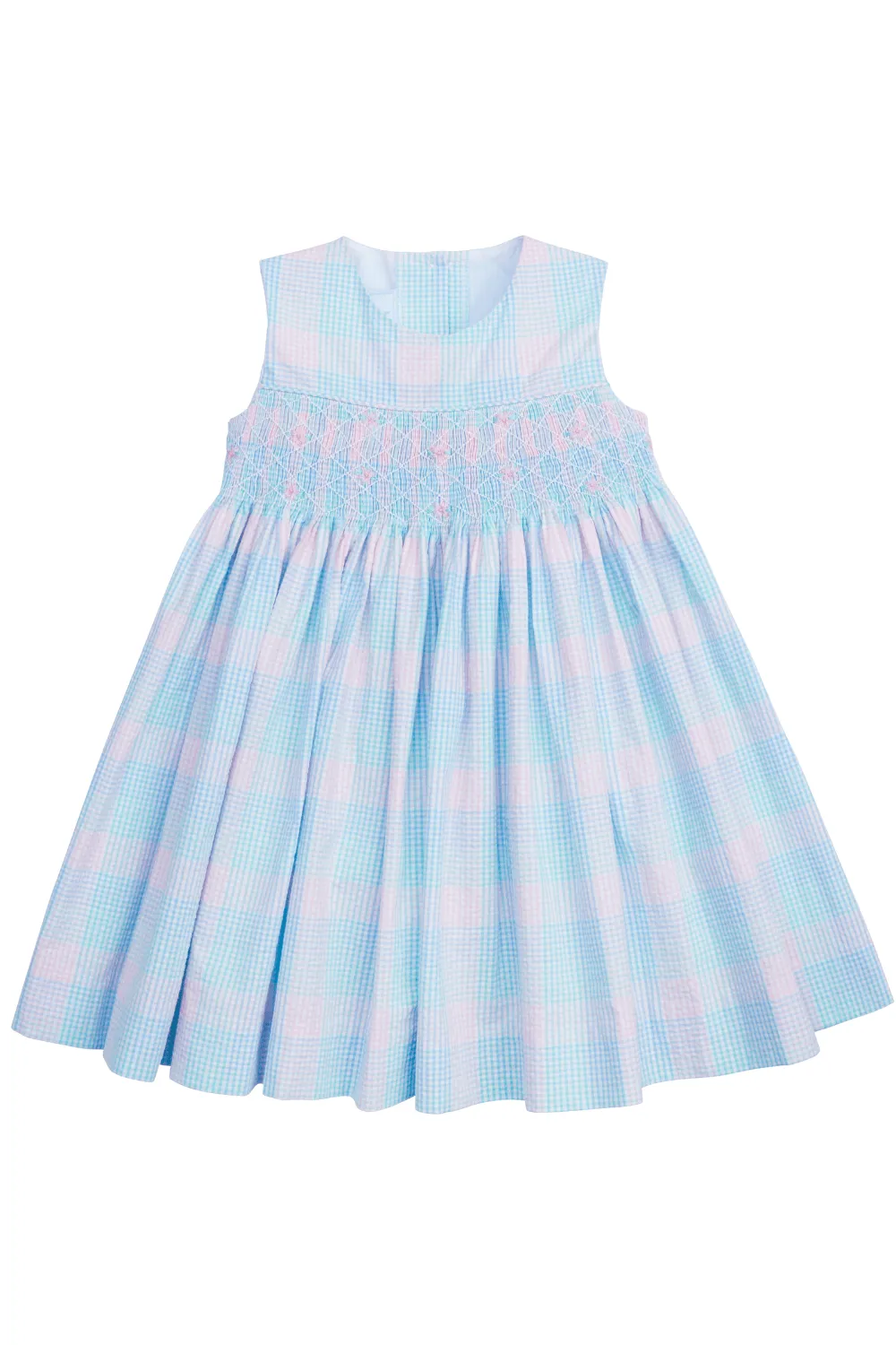 Smocked Hollis Dress - Palm Beach Plaid