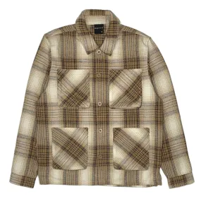 Smoke Rise Plaid Flannel Overshirt (Driftwood) WH23598