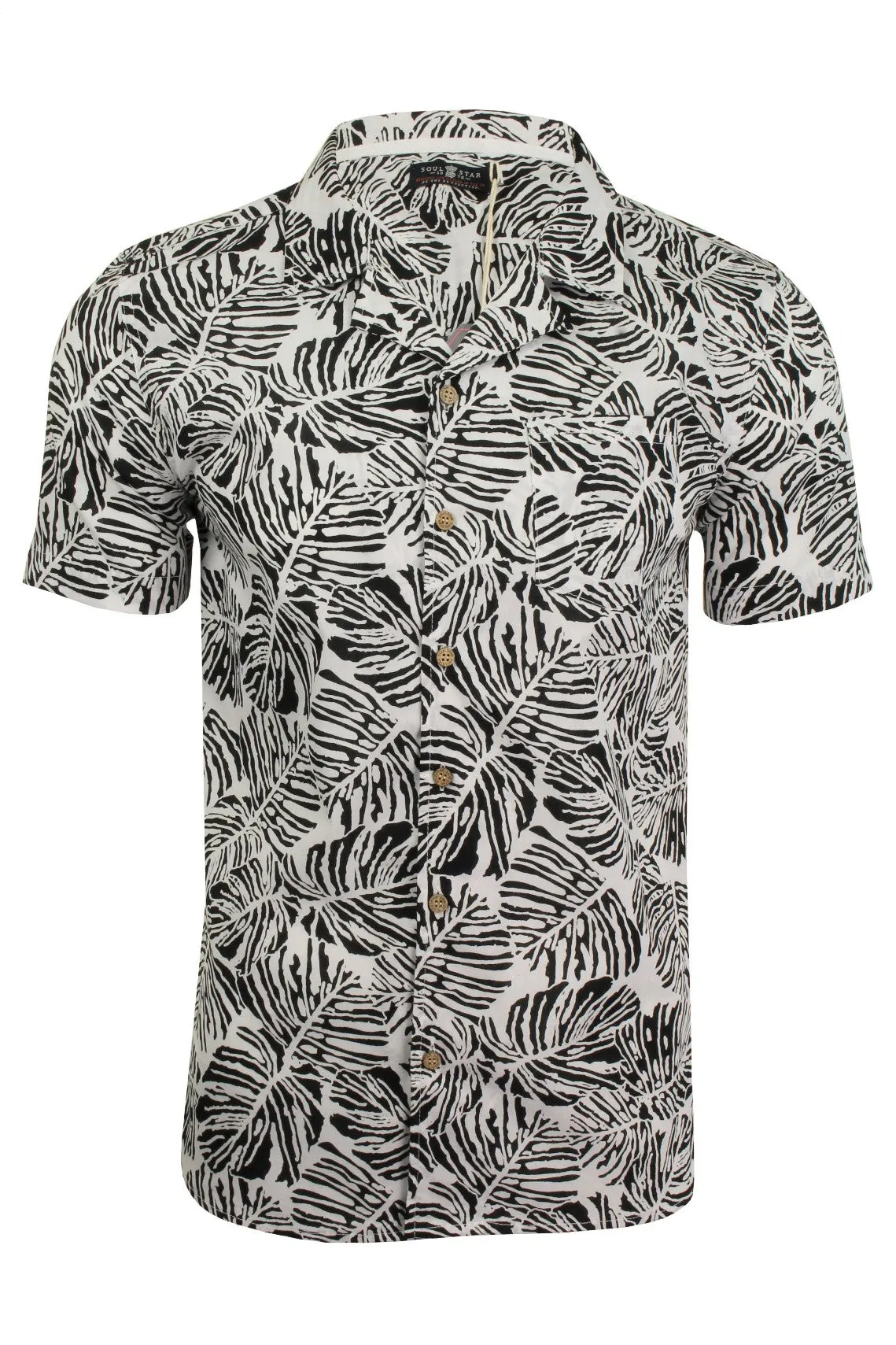 Soul Star Men's Hawaiian Shirt 'Van' Short Sleeved