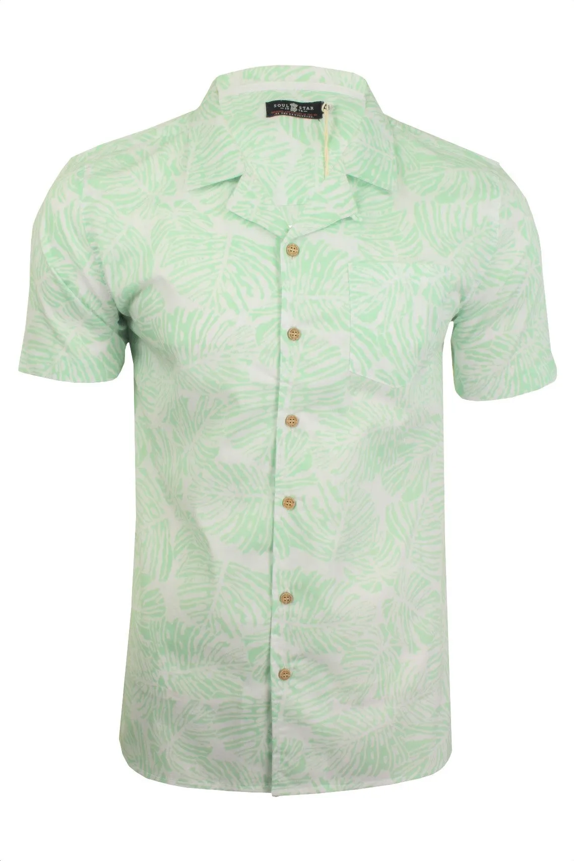 Soul Star Men's Hawaiian Shirt 'Van' Short Sleeved