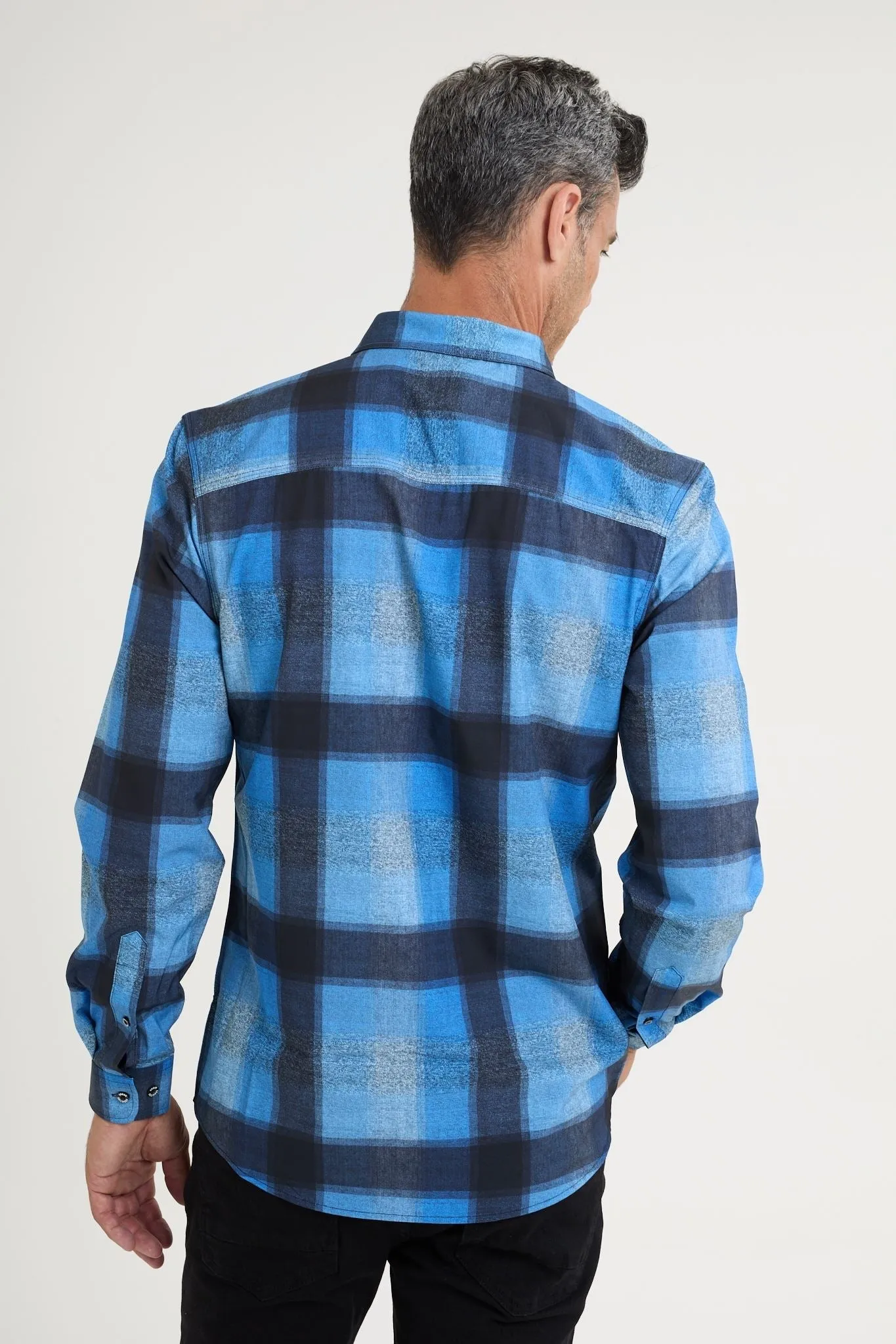 Stretch Plaid Shirt