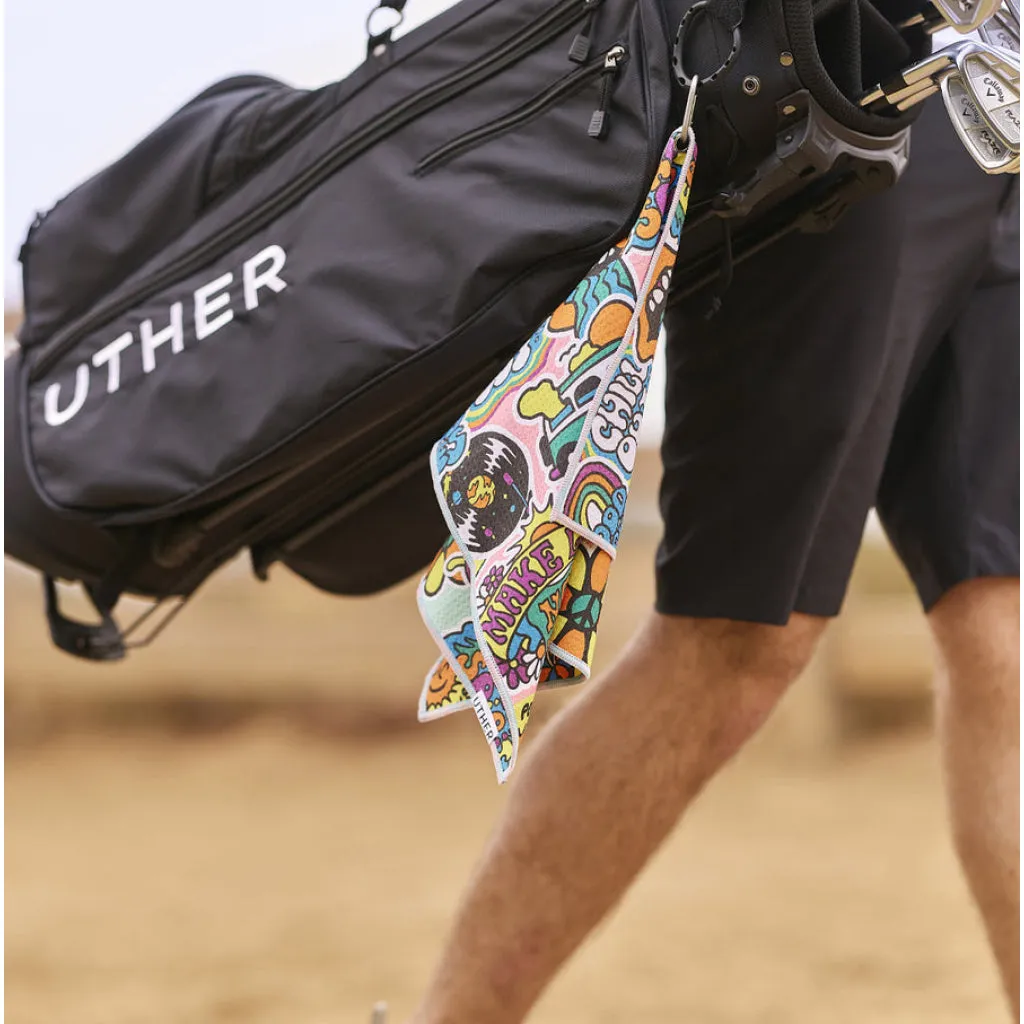 UTHER Platinum Plaid Tour Golf Towel