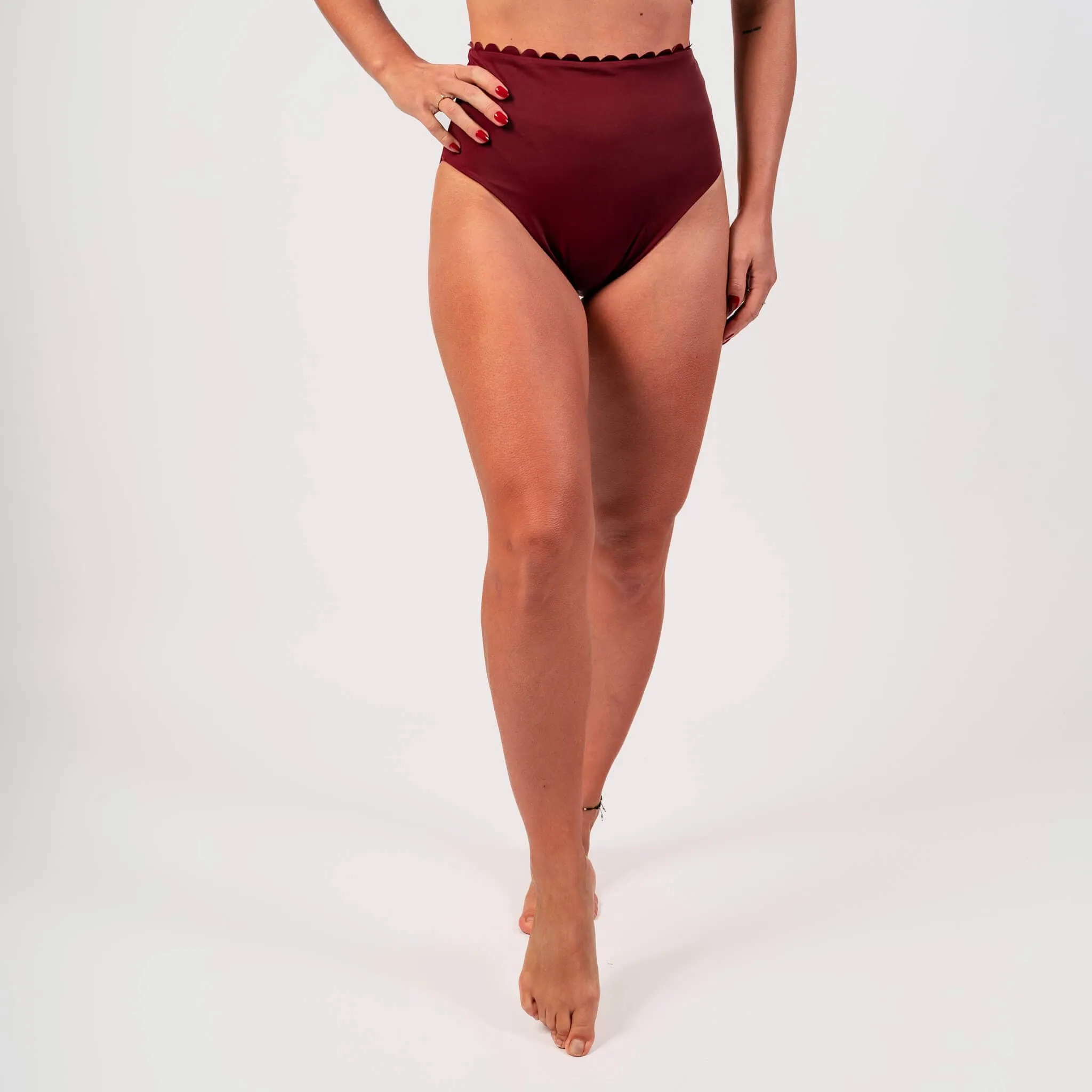 Wine Wave Bikini Bottom