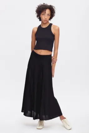 Women's Gezira Knit Skirt in Black