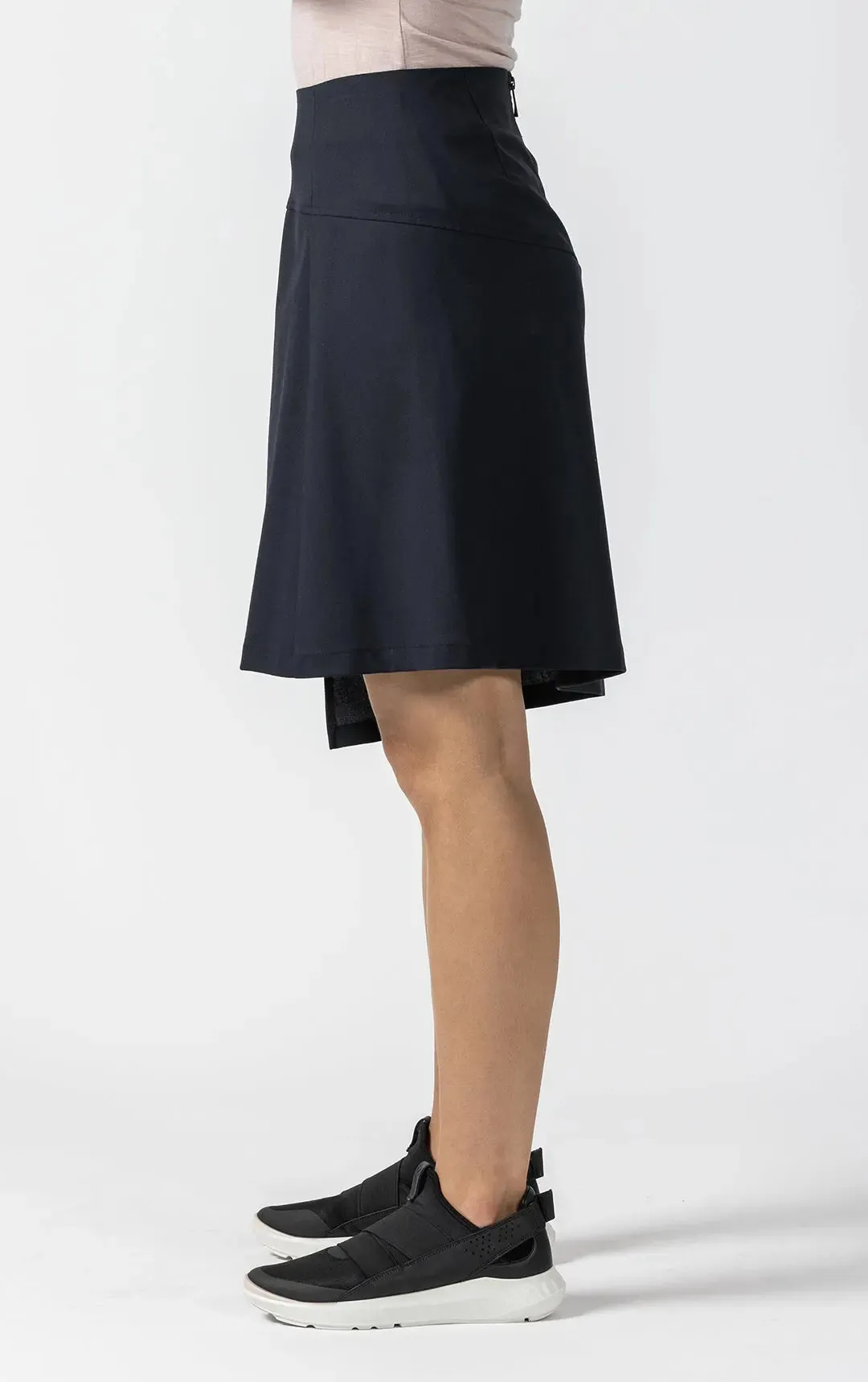 WOOL BLEND ASYMMETRIC SKIRT - CLEARANCE