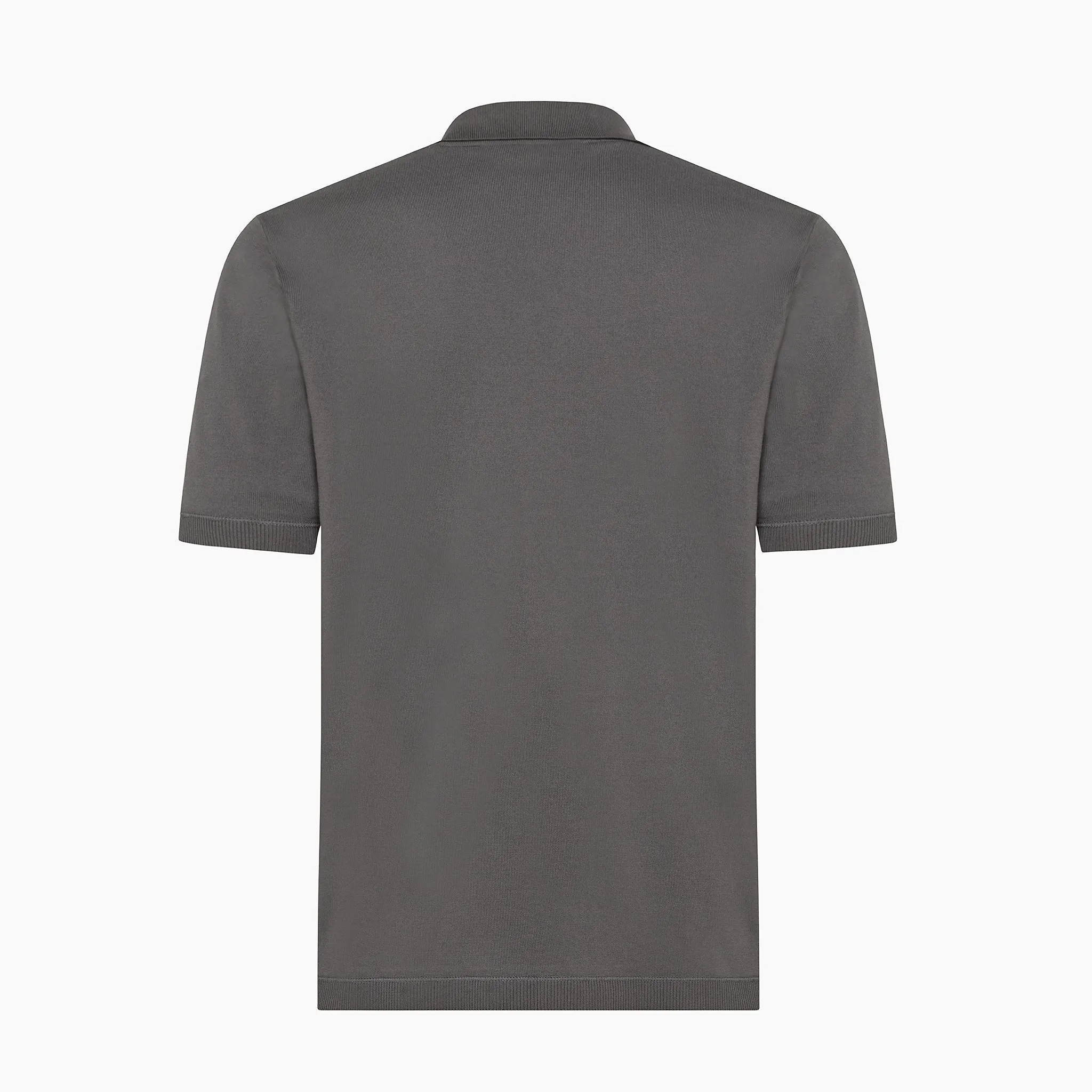 Yvan short-sleeved polo in compact cotton